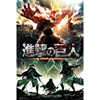 Los mejores  - Grupo Erik Editores Poster con diseño Attack On Titan Season 2 Key Art- Madera- Varios- 65 x 3.5 x 3.5 cm